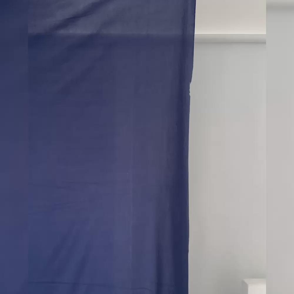 Ripple Drapes Backdrop Set Of 2 ( 1.7 x 4 Meters ) | Navy Blue : Maternity Props