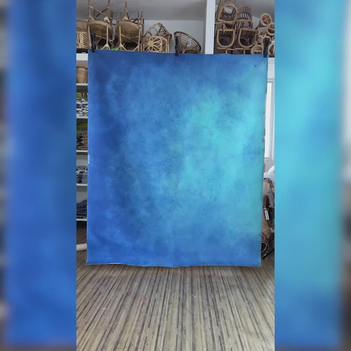 Blue Shallow - Painted Backdrop - 5 by 6 feet | D567
