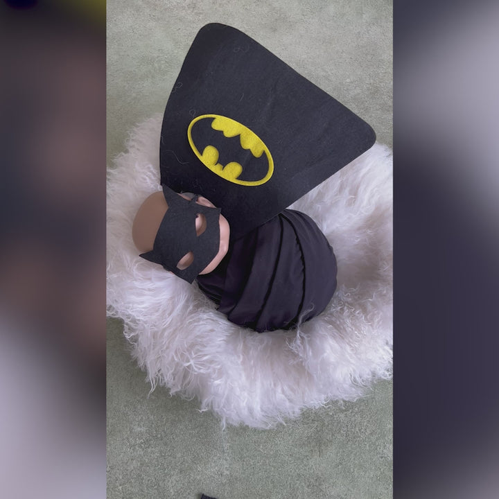 3pc Batman Set ( Mask, Wrap, Cape) : Baby Props