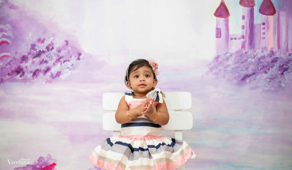 Hand Painted Castle Canvas - Baby Painted Backdrops