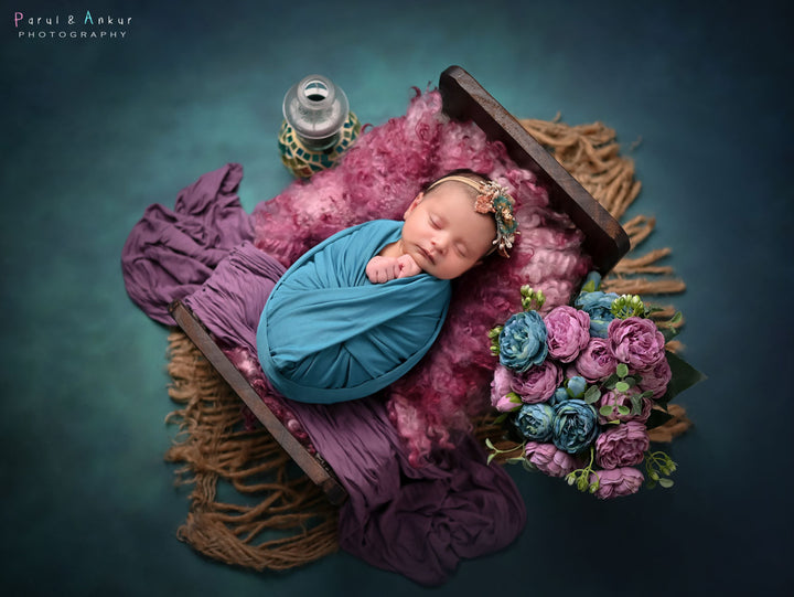 Peacock Blue : Baby Backdrops