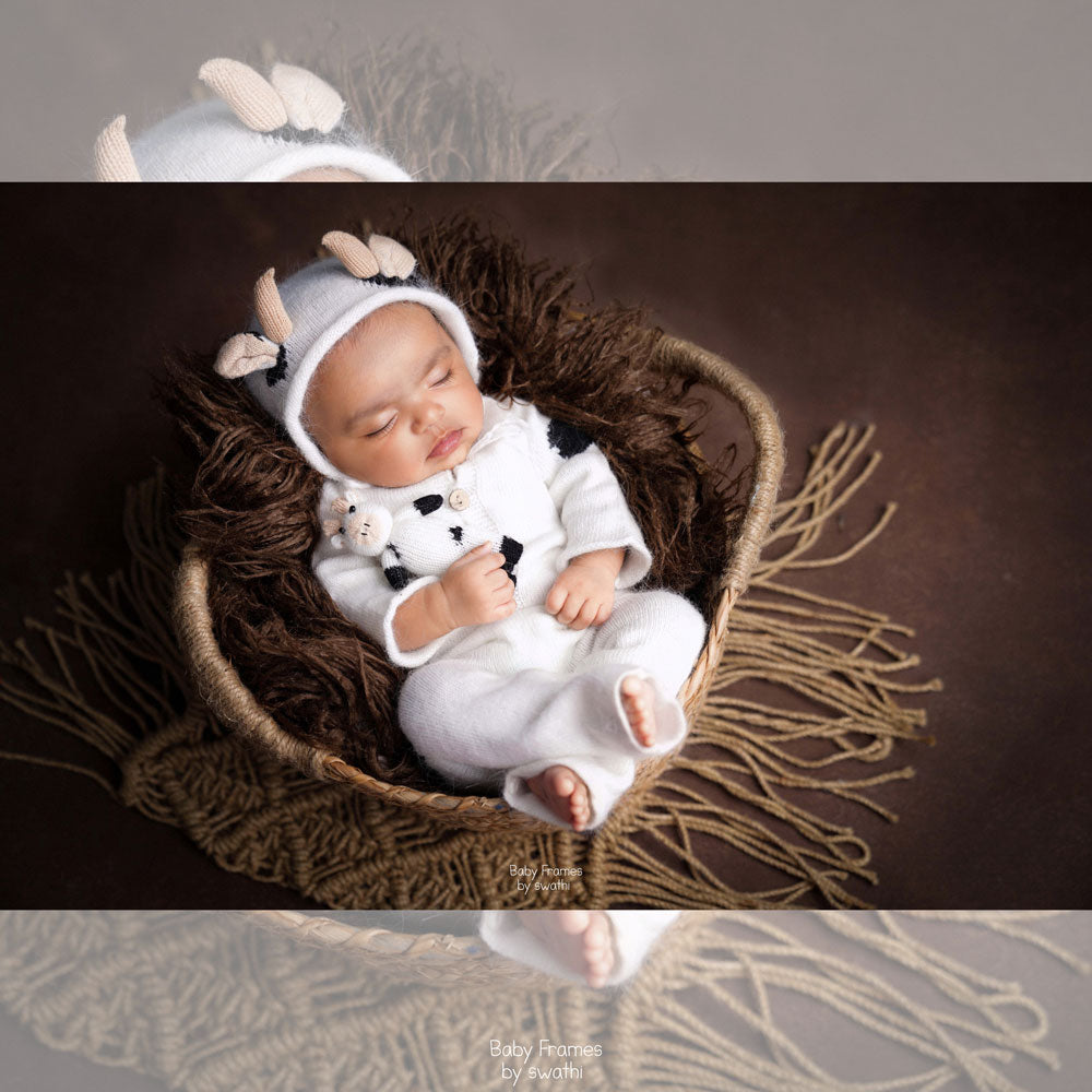 Cow Romper 3pc Set : Baby Props