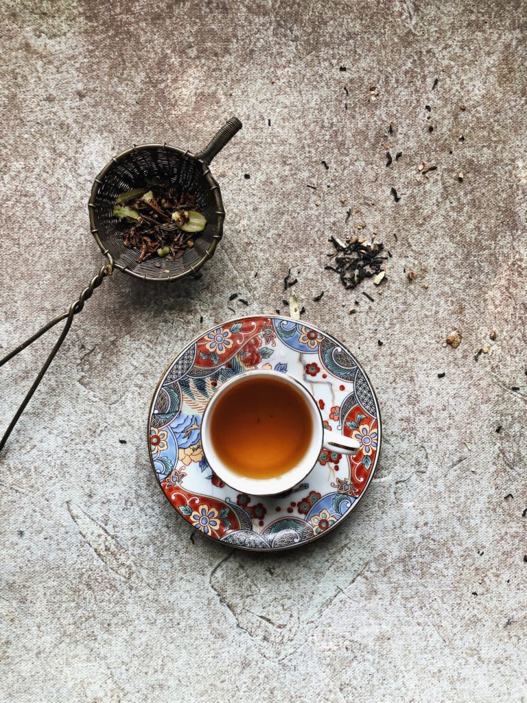 Antique Brass Woven Tea Stainer