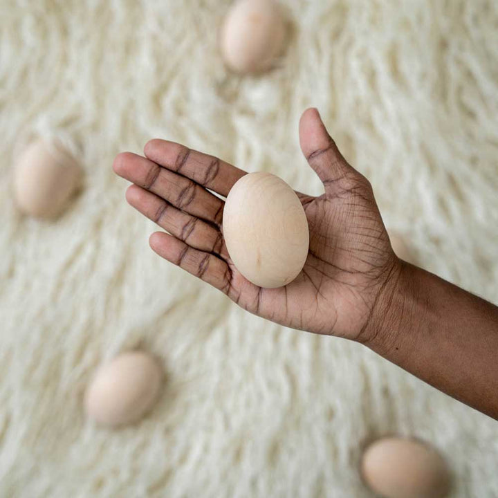 Wooden Egg : Baby Props