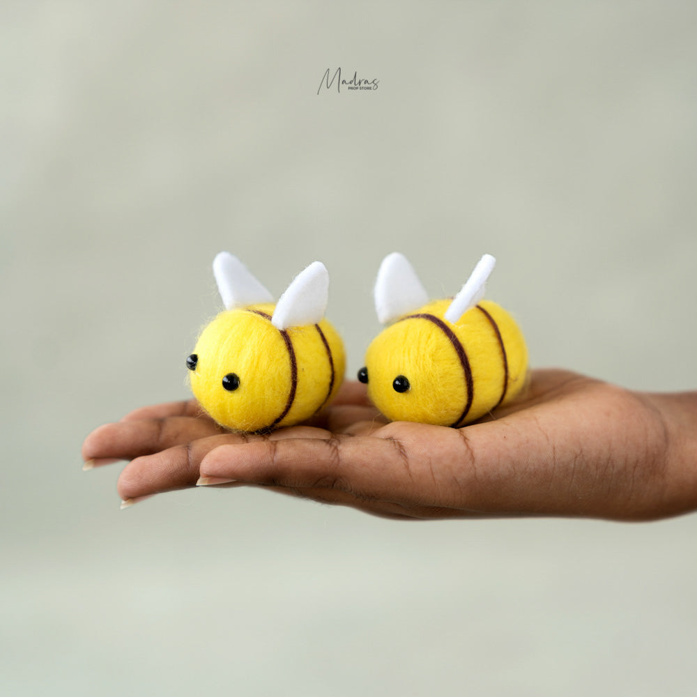 Felt Bees Set of 2 | Madras Prop Store