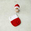 Newborn Santa Pouch Wrap With Cap