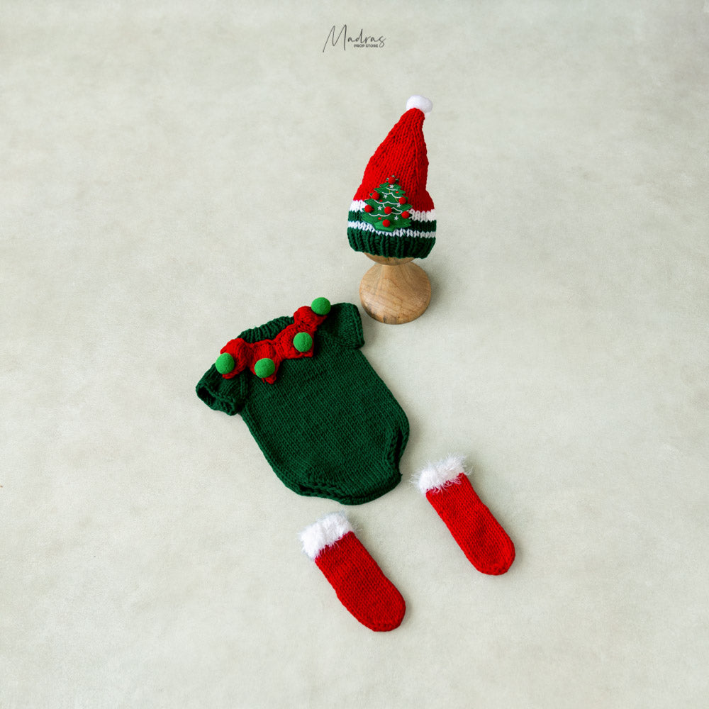 Crochet Christmas Outfit- Baby Props