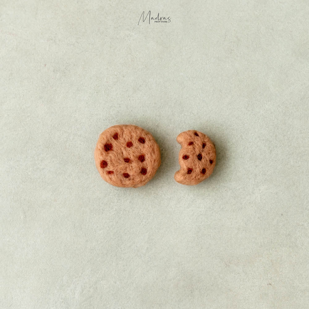 Set of 1 Full & 1 Bitten Cookie- Baby Props