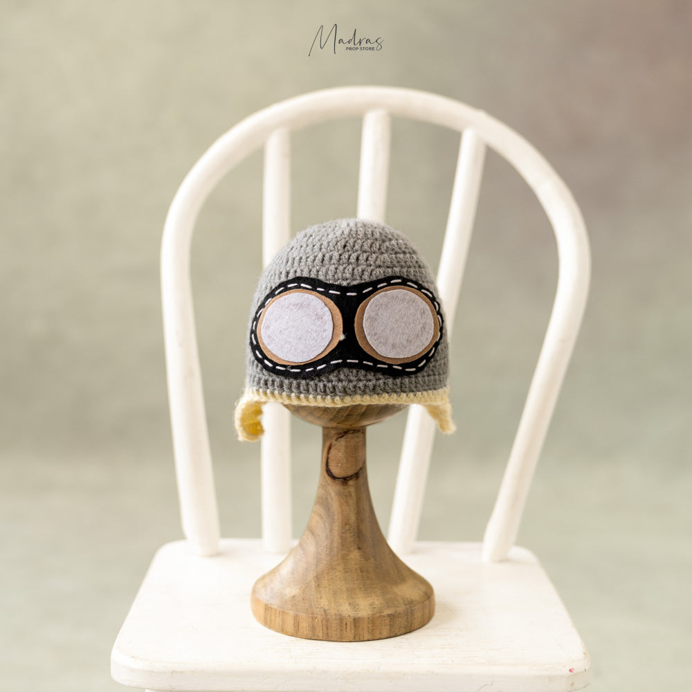 Aviator Cap For Newborn : Baby Props