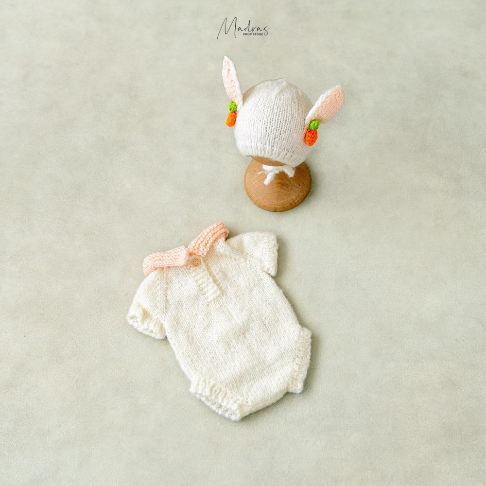 2 pc Bunny Romper Set : Baby Props