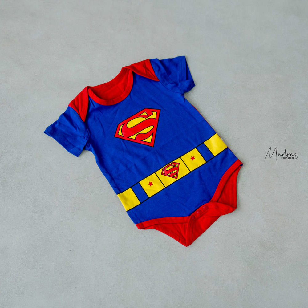 Superman Outfit ( Blue ) : Baby Props