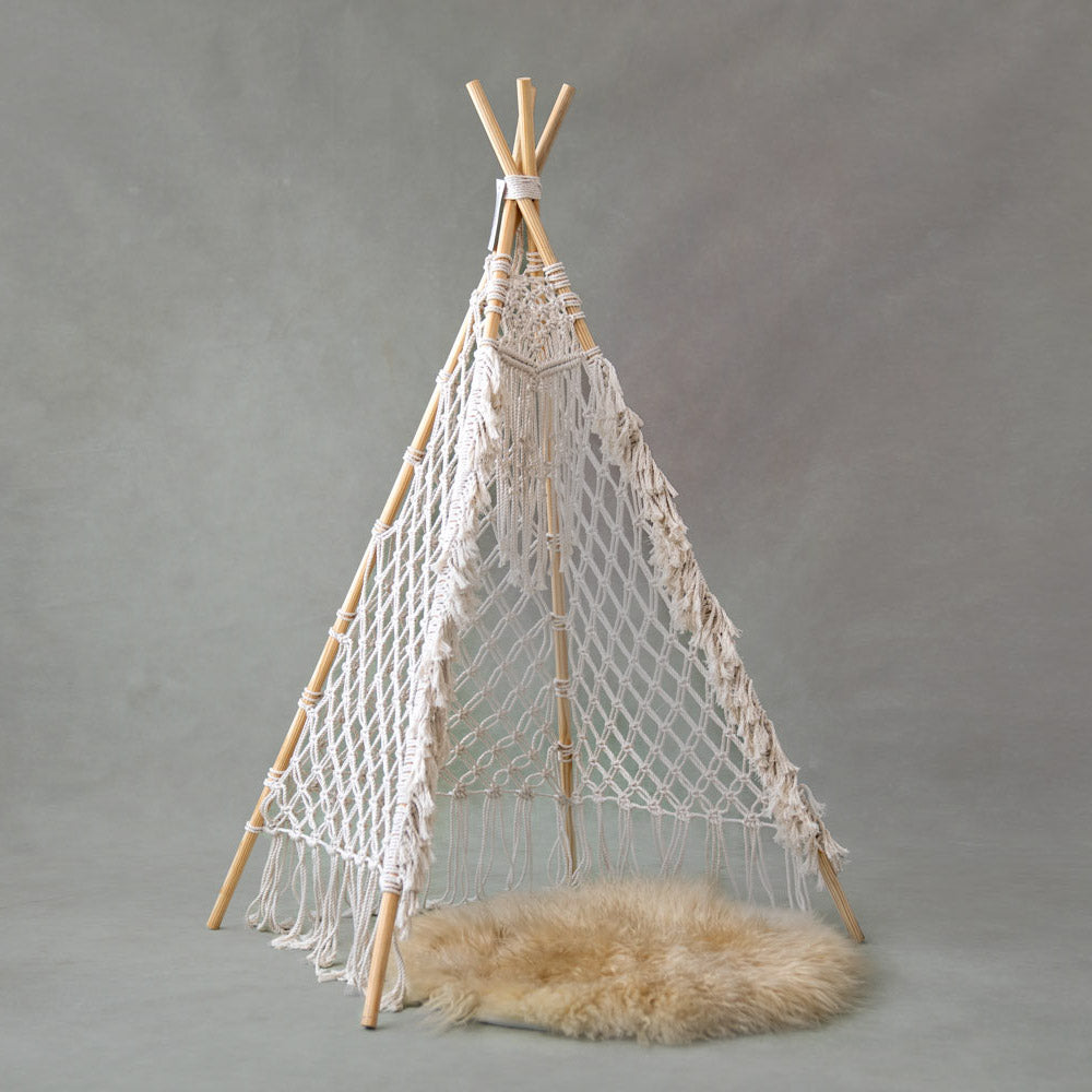 Macrame Teepee Tent 4ft : Baby Props