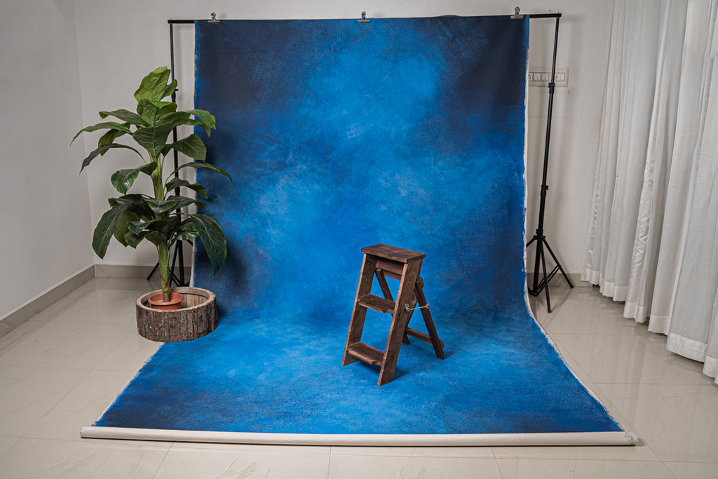 Royal Blue Canvas - Painted Fashion Backdrops