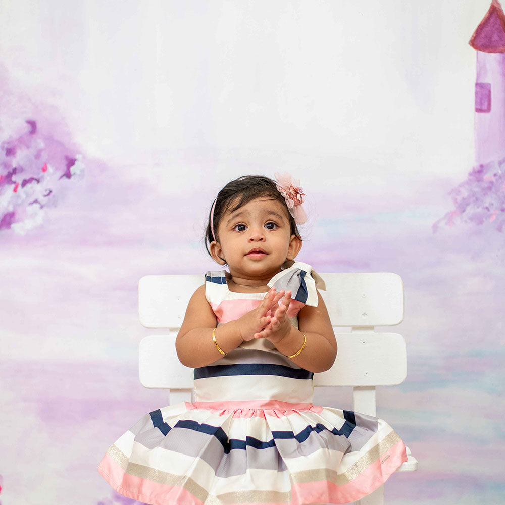Hand Painted Castle Canvas - Baby Painted Backdrops