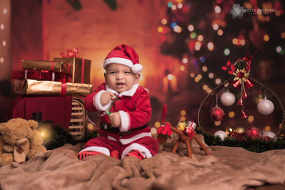 Xmas Bokeh - Baby Printed Backdrops