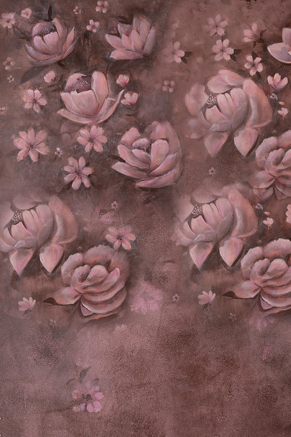 Mauve Floral : Maternity Backdrops