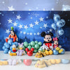 Mickey's Party - Printed Backdrop - Fabric - 5 by 7 feet