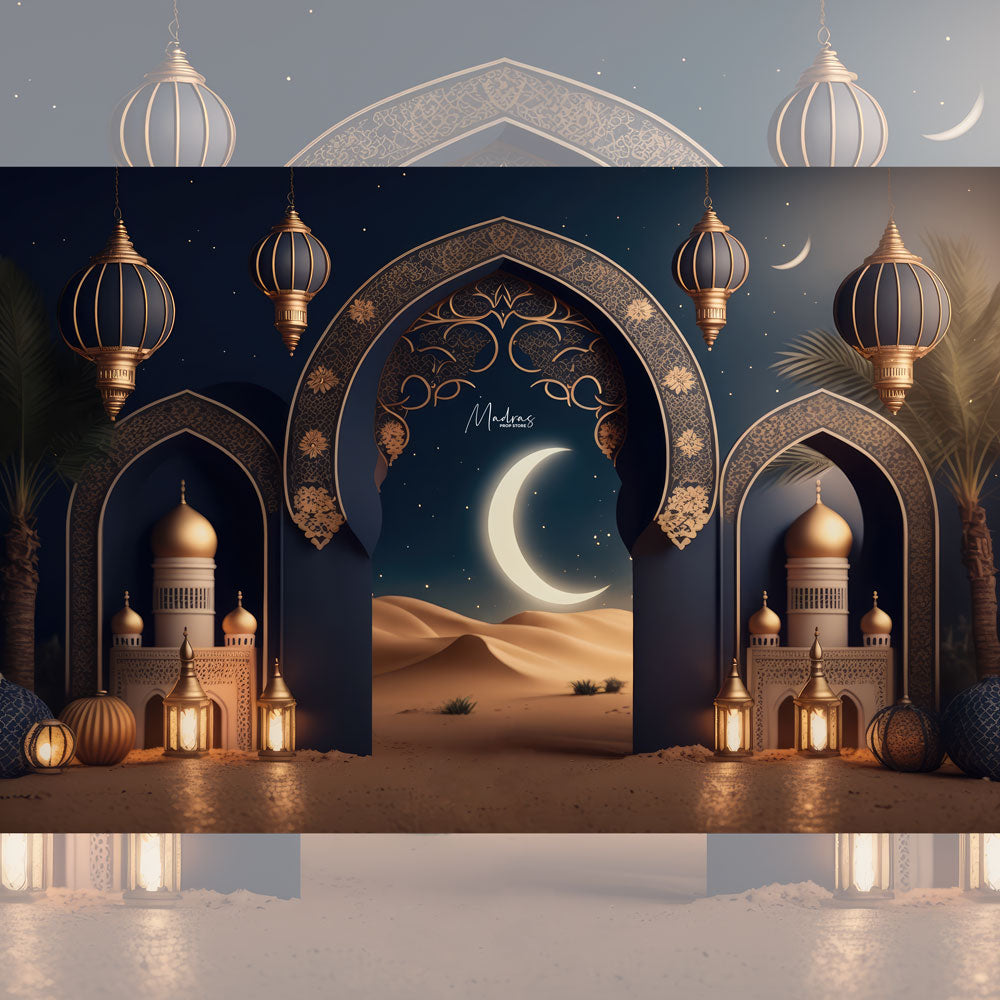 Ramadan - Printed Backdrop - Fabric - 5 by 6 feet – Madras Prop Store