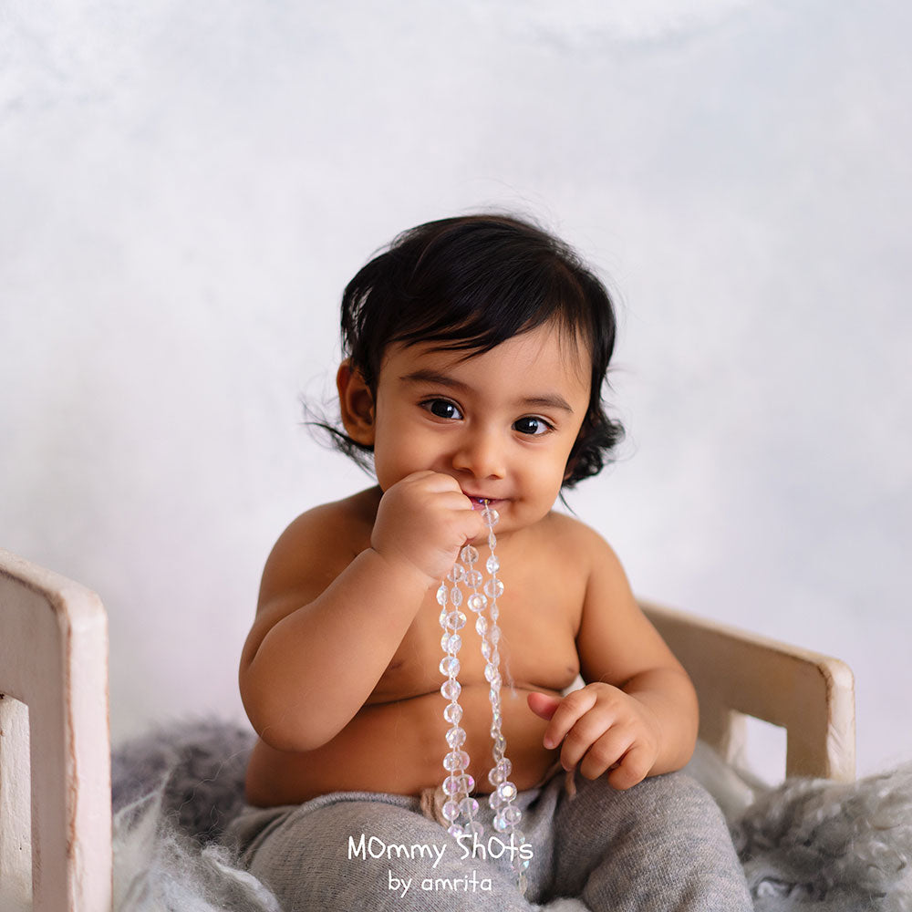 Royal Silver Canvas : Baby Painted Backdrops