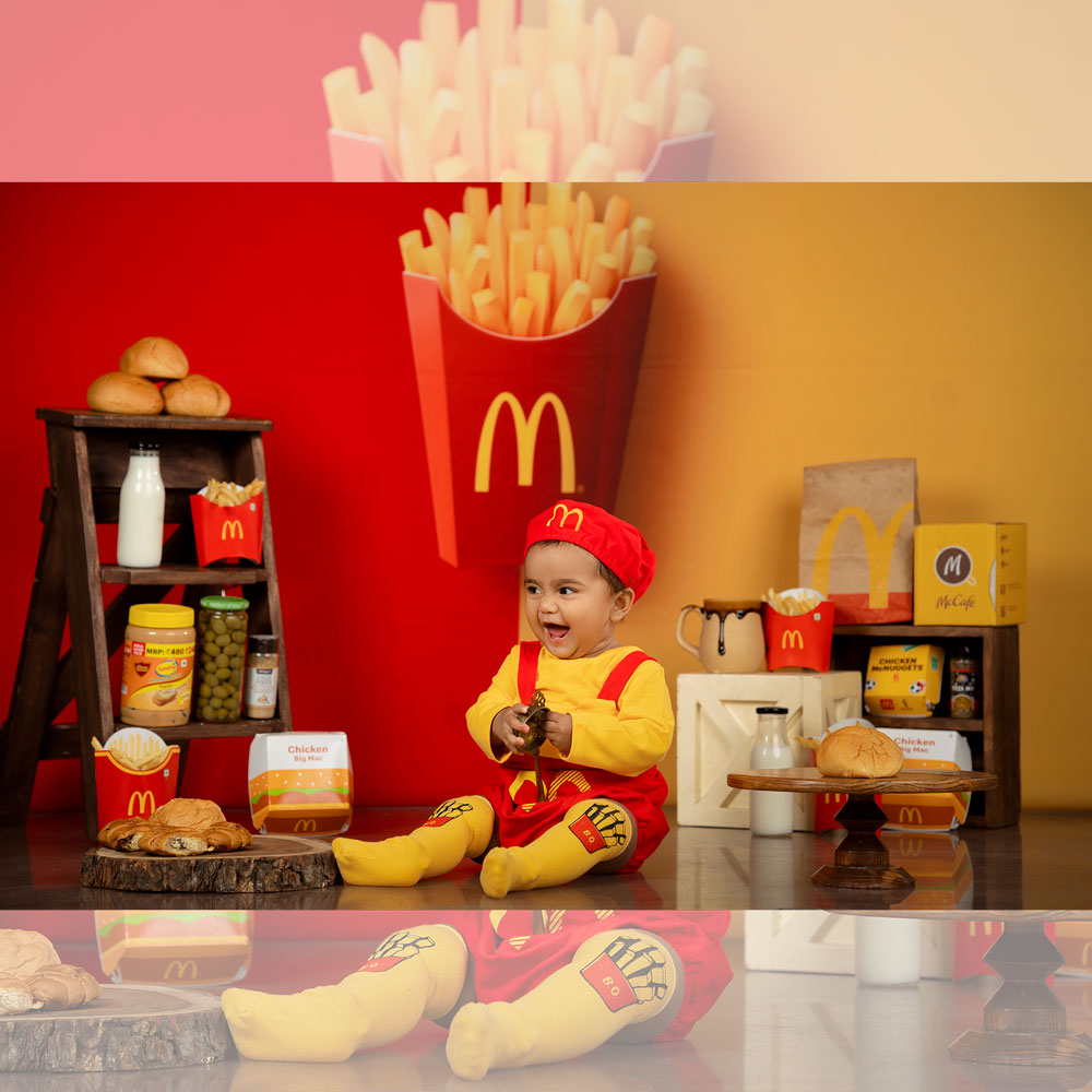 McDonald Baby Printed Backdrop  - Fabric (Pre-Order)