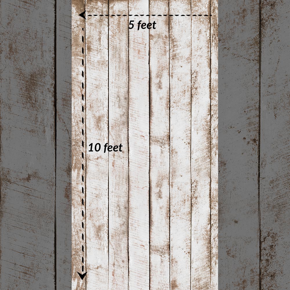 Sanded Whitewood - Baby Printed Backdrop - Fabric (Pre-Order)