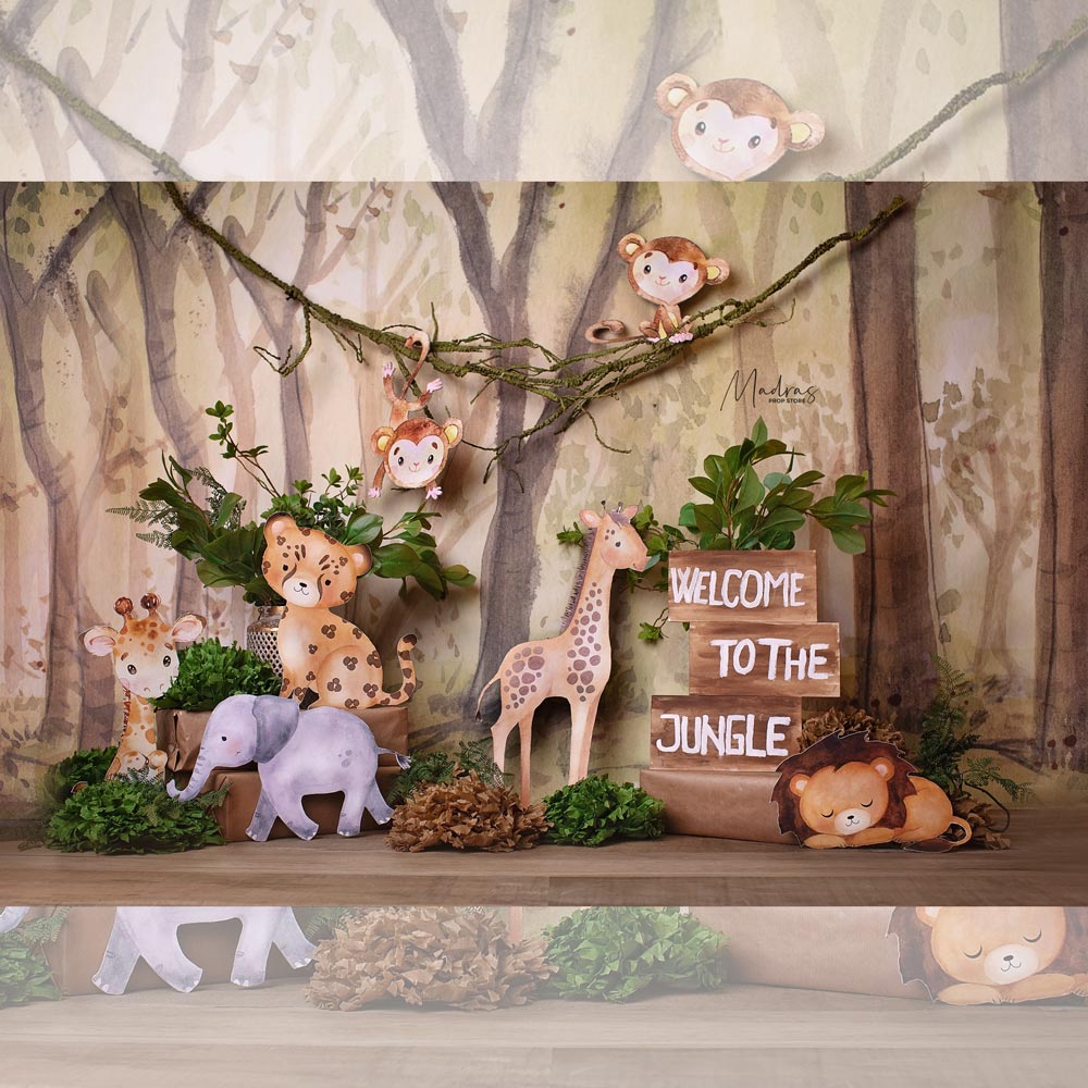 The Jungle Book - Printed Backdrop - Fabric - 5 by 7 feet