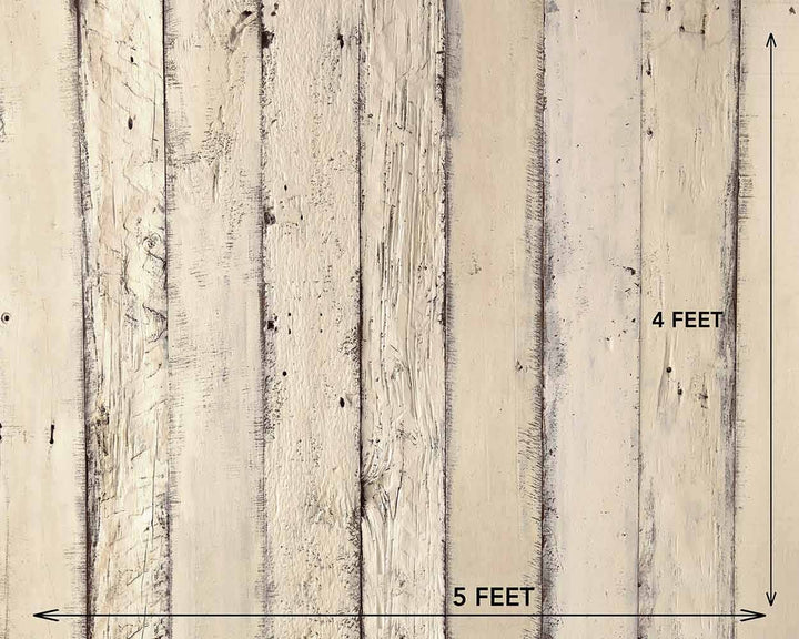 Vintage Cream Wood : Baby Backdrops