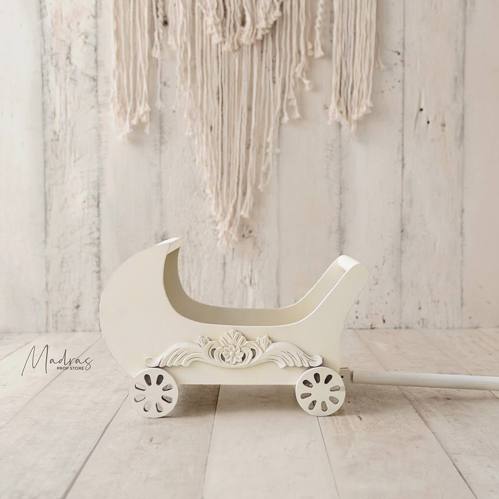 Wooden Pram : Baby Props