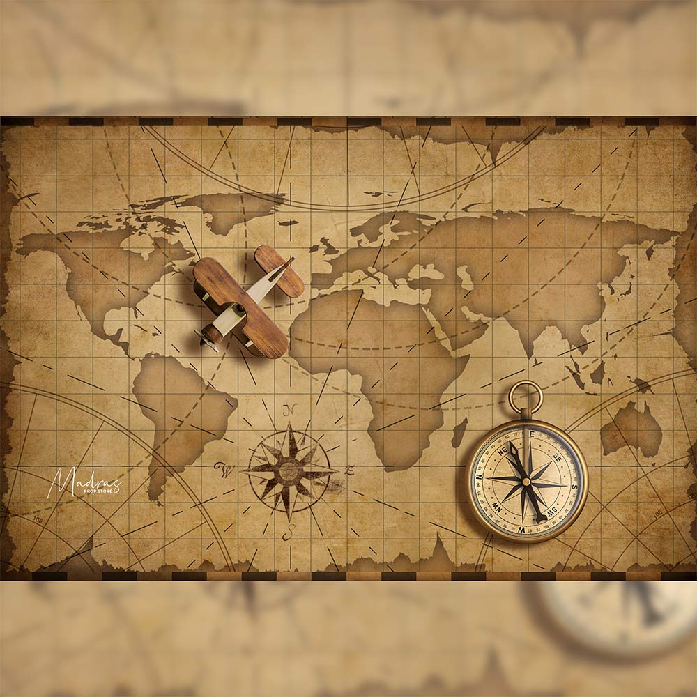 World Map - Printed Backdrop