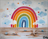 Rainbow In Clouds - Baby Printed Backdrops