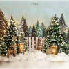 Yuletide snow -  Baby Printed Backdrop