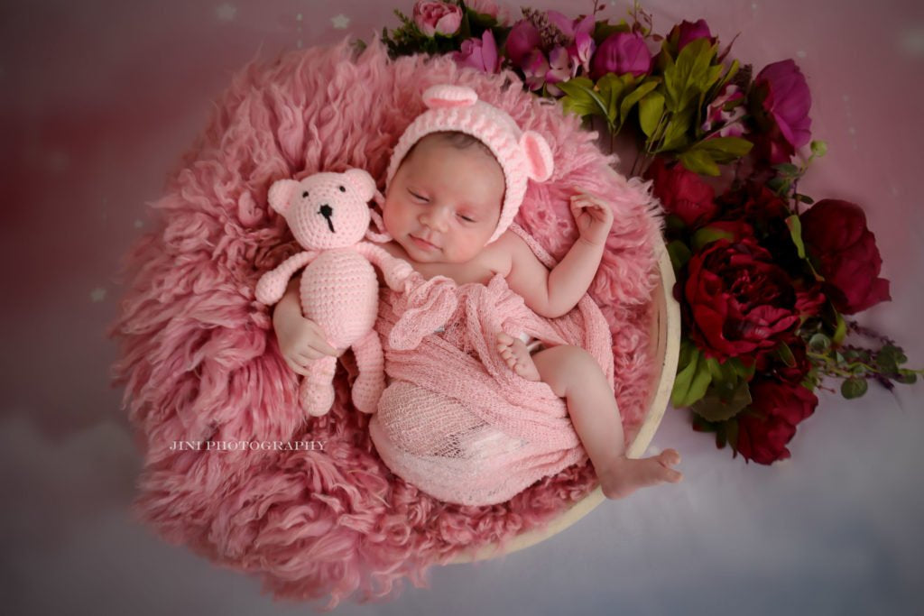 Rustic Wooden Bowl : Baby props