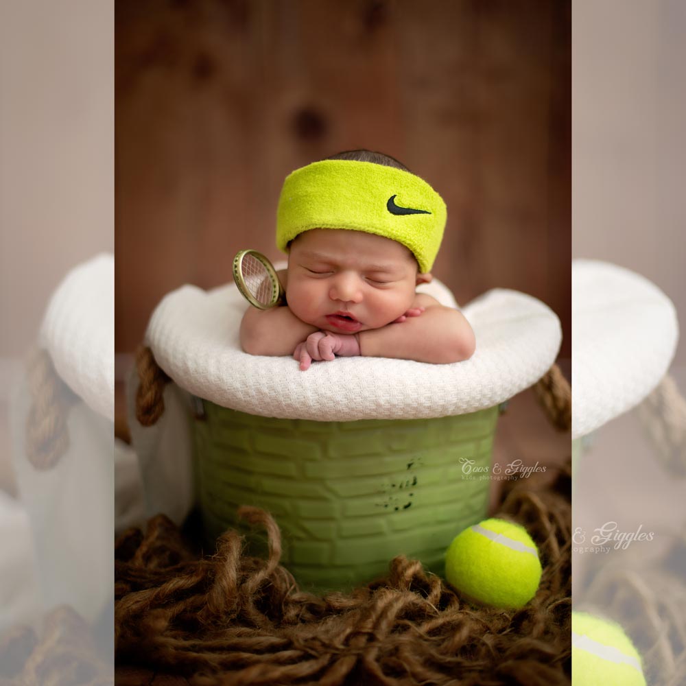 Newborn Tennis Theme Set - Baby Props