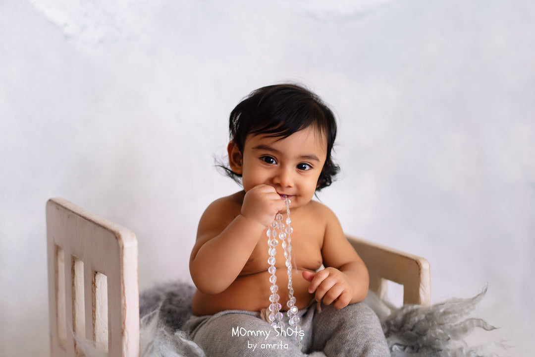 Royal Silver Canvas : Baby Painted Backdrops