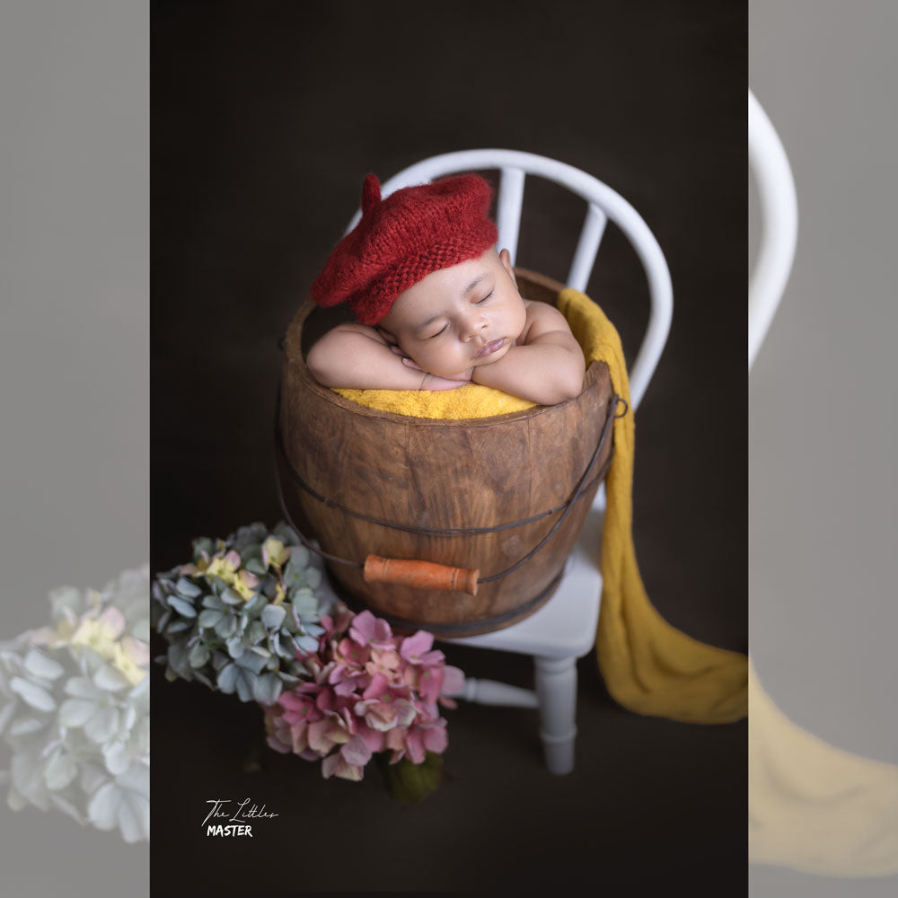 Mohair Beret Hat ( Newborn) : Baby Props