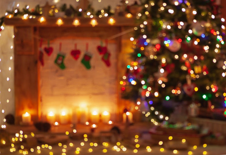 Xmas Bokeh - Baby Printed Backdrops